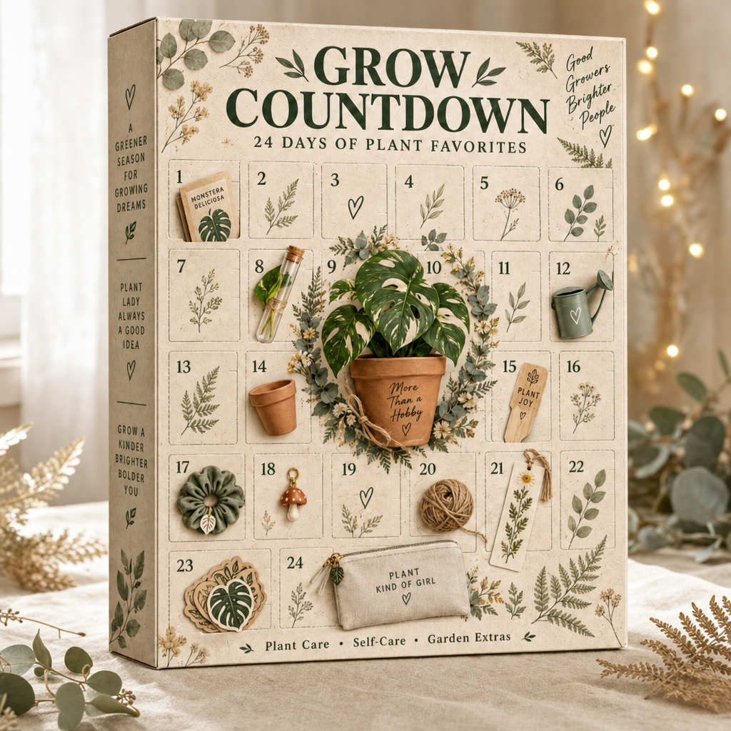 Grow Countdown plant advent calendar with 24 doors