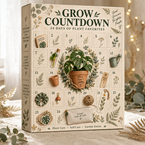 Grow Countdown plant advent calendar with 24 doors